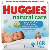 Lingettes Pour Bébés Natural Care Refreshing, Parfumées, 3 Emballages À Couvercle Rabattable