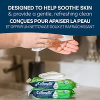 Lingettes humides jetables dans les toilettes  GentlePlus avec aloès et vitamine E, lingettes humides pour adultes, 4 paquets à couvercle rabattable, 42 lingettes par paquet (168 lingettes au total)