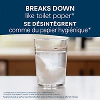 Lingettes humides jetables dans les toilettes  GentlePlus avec aloès et vitamine E, lingettes humides pour adultes, 4 paquets à couvercle rabattable, 42 lingettes par paquet (168 lingettes au total)