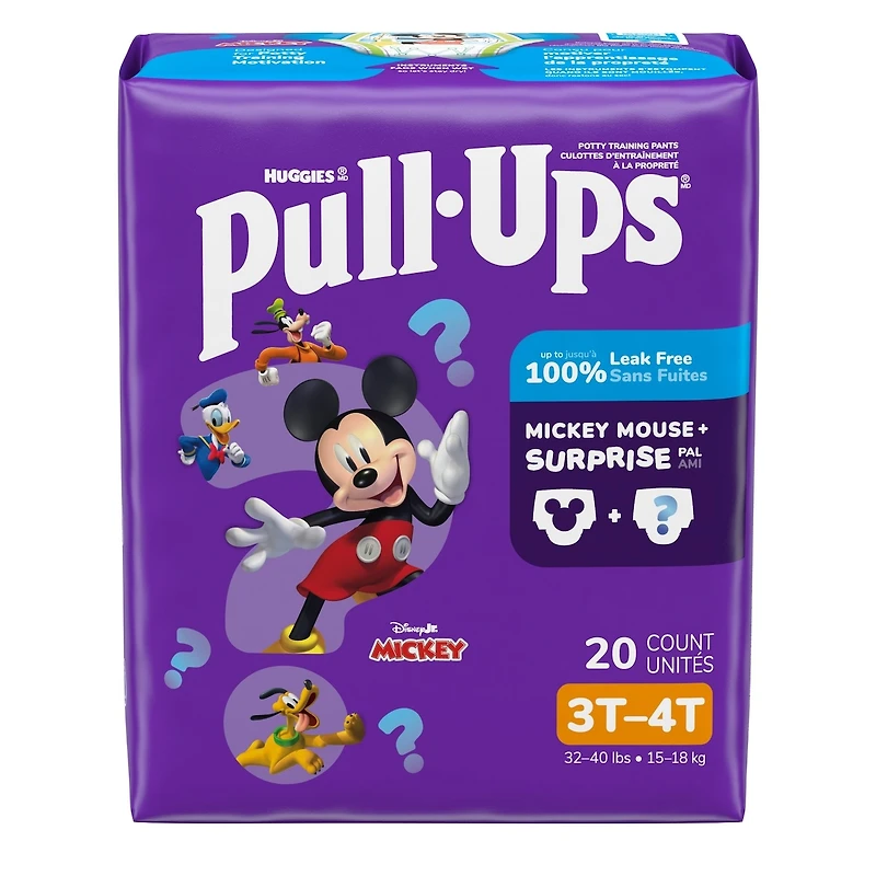 Boys' Potty Training Pants, 3T-4T (32-40 lbs)