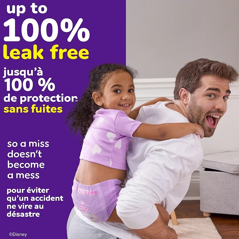 Sous-vêtements d’entraînement  pour filles, 4T-5T (38 à 50 livres)