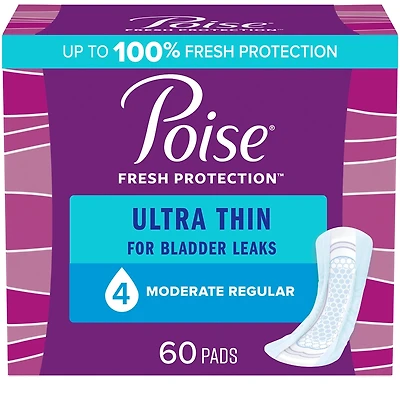 Ultra Thin Incontinence Pads, Moderate Absorbency, Regular Length