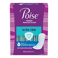 Serviettes Ultra Minces Pour Incontinence, Absorption Moyenne, Longueur Ordinaire