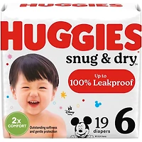 Snug & Dry Baby Diapers, Size 6 (35+ lbs)