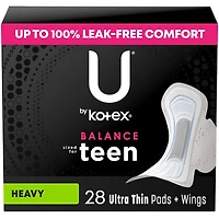 Serviettes Teen ultra minces avec ailes, absorption accrue, emb. de 28