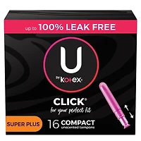 Tampons compacts Click, absorption super plus