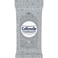 Fresh Care On-The-Go Flushable Wet Wipes, Adult Wet Wipes