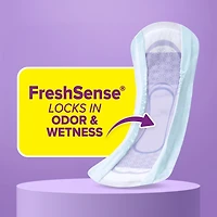 Serviettes ultra minces pour incontinence Poise, absorption moyenne, longues