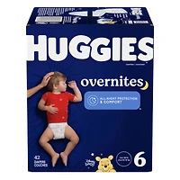 Couches pour bébé  Overnites pour la nuit, taille 6 (plus de 16 kg [35 livres]), 42 unités