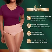 Depend Silhouette Adult Incontinence & Postpartum Underwear for Women, Maximum Absorbency, Large