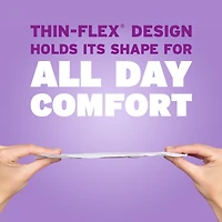 Serviettes ultra minces pour incontinence Poise avec ailes, absorption légère, ordinaires, 60 serviettes