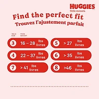 couches pour bébés Little Movers, taille 7 (41 livres et plus