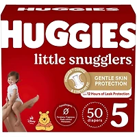 Couches pour bébés Huggies Little Snugglers, taille 5, 50 couches