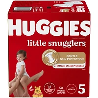 Couches pour bébés Huggies Little Snugglers, taille 5, 50 couches