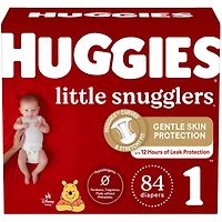 Couches pour bébés Huggies Little Snugglers, taille 1, 84 couches