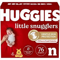Huggies Little Snugglers Baby Diapers, Size Newborn, 76 Count