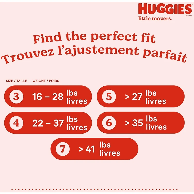 Huggies Little Movers Baby Diapers, Size 6, 44 Count