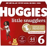 Huggies Little Snugglers Diapers, Size 6, 44 Count