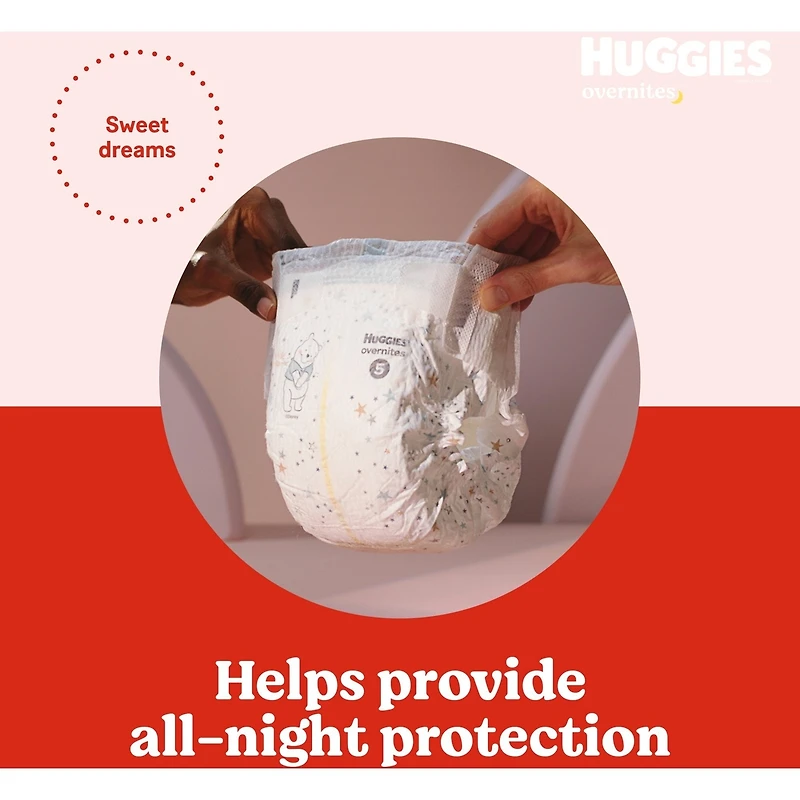 Overnites Nighttime Baby Diapers, Size 7 (41+ lbs)