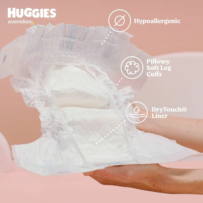 Overnites Nighttime Baby Diapers, Size 7 (41+ lbs)
