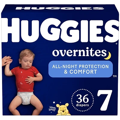 Couches pour bébé  Overnites pour la nuit, taille 7 (plus de 19 kg [41 livres]), 36 unités