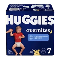 Couches pour bébé  Overnites pour la nuit, taille 7 (plus de 19 kg [41 livres]), 36 unités