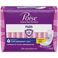 Serviettes d’incontinence Poise pour femmes, degré d’absorption 7, ultra-absorption