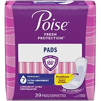 Serviettes d’incontinence Poise pour femmes, degré d’absorption 7, ultra-absorption, longueur longue