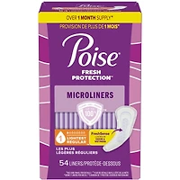 Protège-dessous micro quotidiens Poise, protège-dessous d’incontinence, absorption la plus légère à 1 goutte