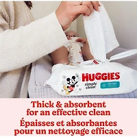 Simply Clean Fresh Scent Baby Wipes, 1 Flip-Top Pack