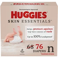 Couches pour nouveau-nés Skin Essentials, taille nouveau-né (2,5 à 4 kg [6 à 9 lb])