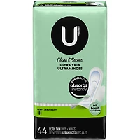 Serviettes ultraminces  Clean & Secure avec ailes, absorption élevée