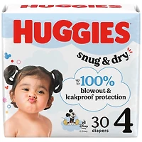 Snug & Dry Baby Diapers, Size 4 (22-37 lbs