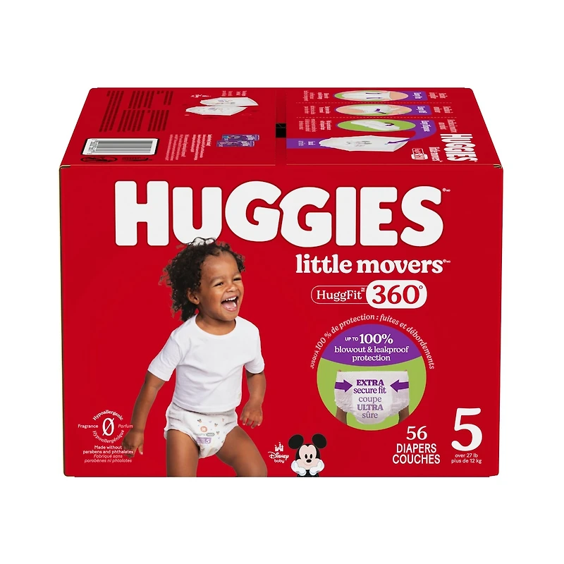 Little Movers HuggFit 360° Baby Diapers with 360° Waistband