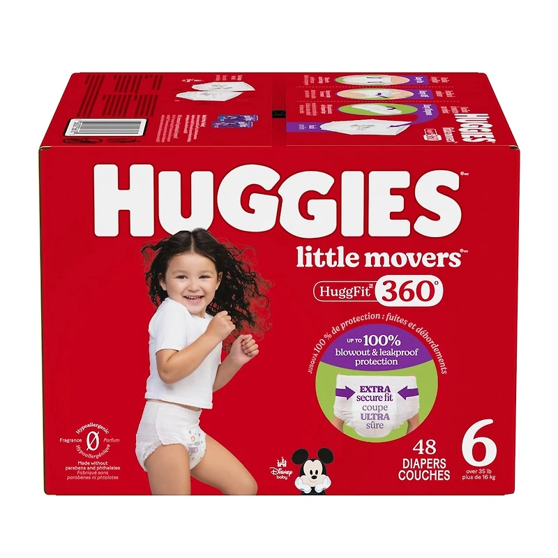 Little Movers HuggFit 360° Baby Diapers with 360° Waistband