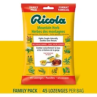 Mountain Herb No Sugar Added Family Bag Cough Suppressant Throat Lozenges