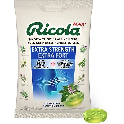 Ricola Extra Fort Menthol Glace