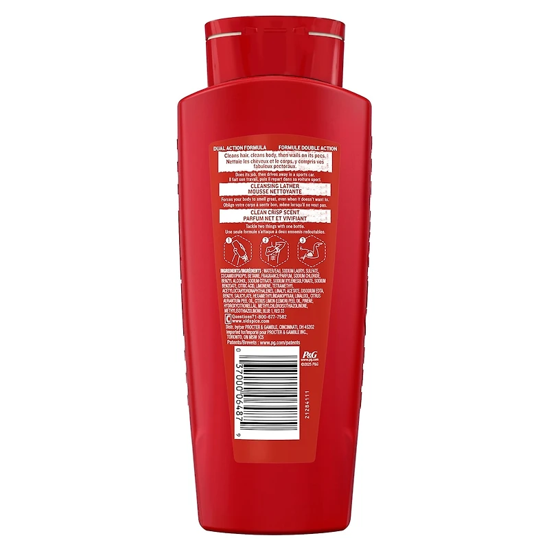 OLD SPICE H E BDY WSH SHAMPOO