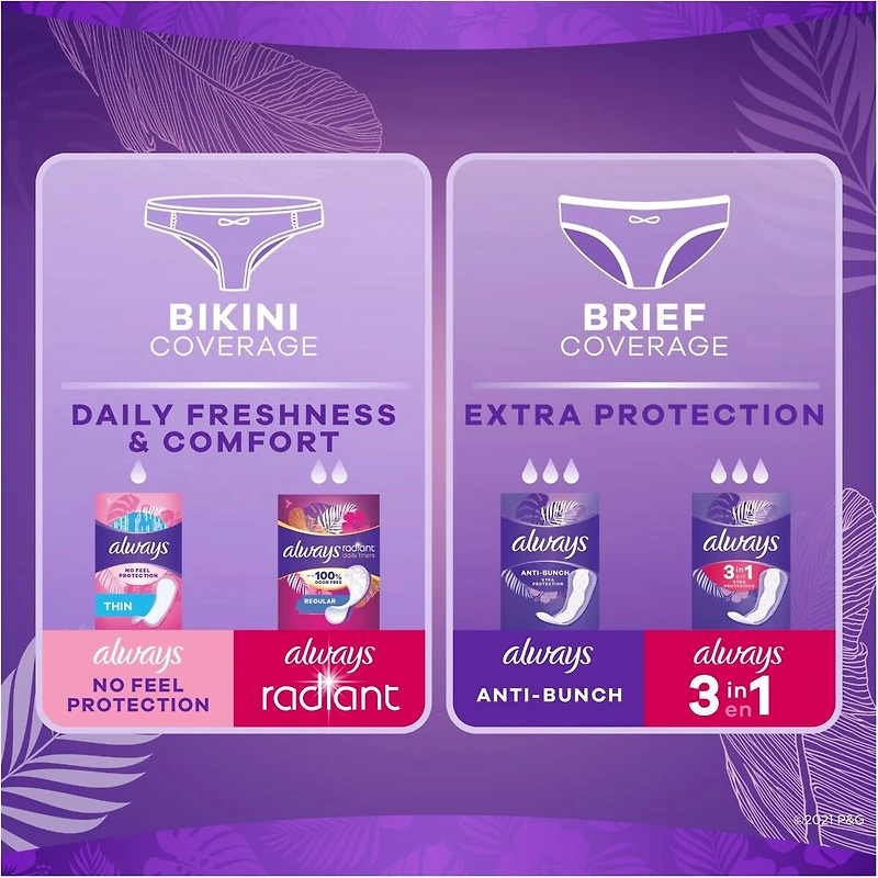 Anti-Bunch Xtra Protection Daily Liners, Long Length, Unscented, 80 Count