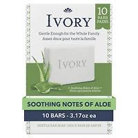 Ivory Bar Soap Aloe Scent 90 g, 10 count