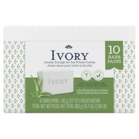 Ivory Bar Soap Aloe Scent 90 g, 10 count