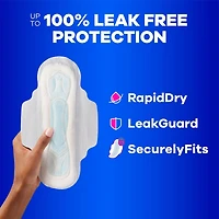 Always Maxi Pads Size 2 Long Super Absorbency Unscented with Wings, 32 Count