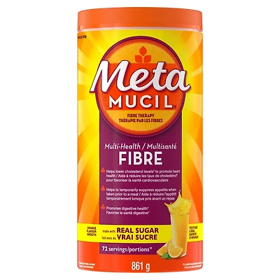 3 in 1 MultiHealth Fibre! Fiber Supplement Powder, Orange, 861 g