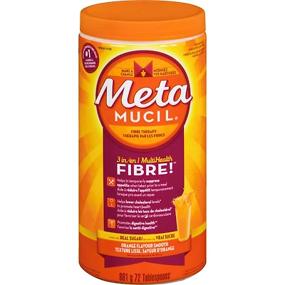 3 in 1 MultiHealth Fibre! Fiber Supplement Powder, Orange, 861 g