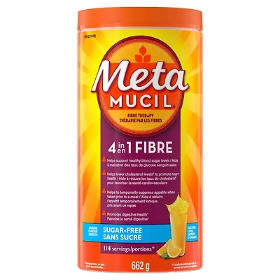 Fibres MultiSanté 3 en 1! Supplément de fibres en poudre, sans sucre, orange, 662 g