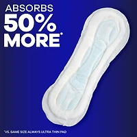 Always Maxi Pads Size 4 Overnight Absorbency Unscented with Wings, 28 Count