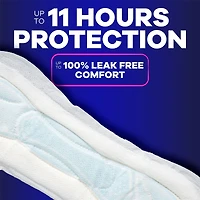 Always Maxi Pads Size 4 Overnight Absorbency Unscented with Wings, 28 Count