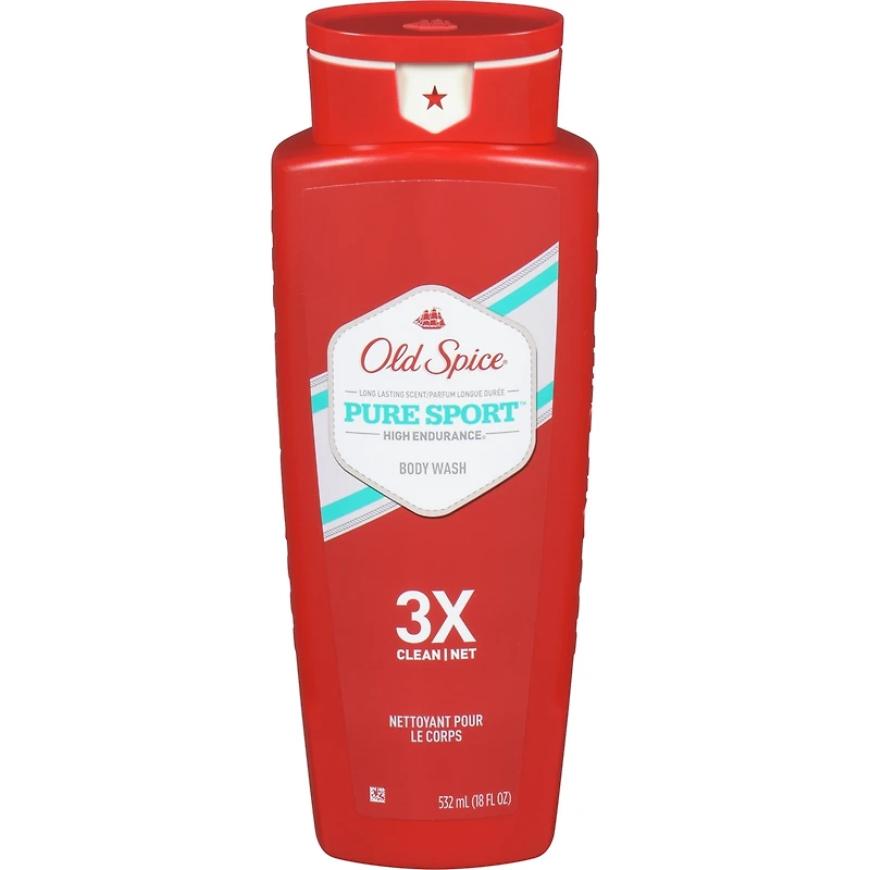 Old Spice High Endurance Pure Sport Scent Body Wash for Men, 532 mL