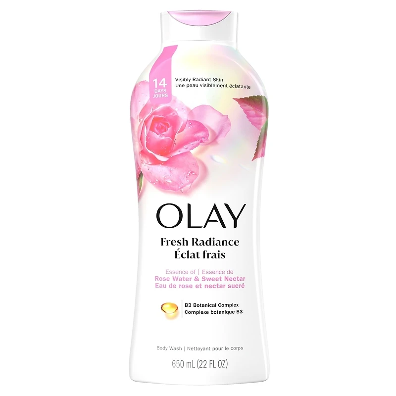 Fresh Outlast Rose Water & Sweet Nectar Body Wash