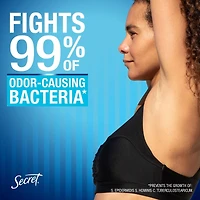 Antisudorifique et désodorisant gel clarté pour femmes Secret Outlast Transpiration et odeurs, non parfumé, 73 grammes